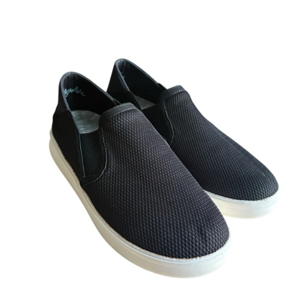 OLUKAI Kiihele Womens Black Slip On Casual Lounge Comfort Shoes size 8.